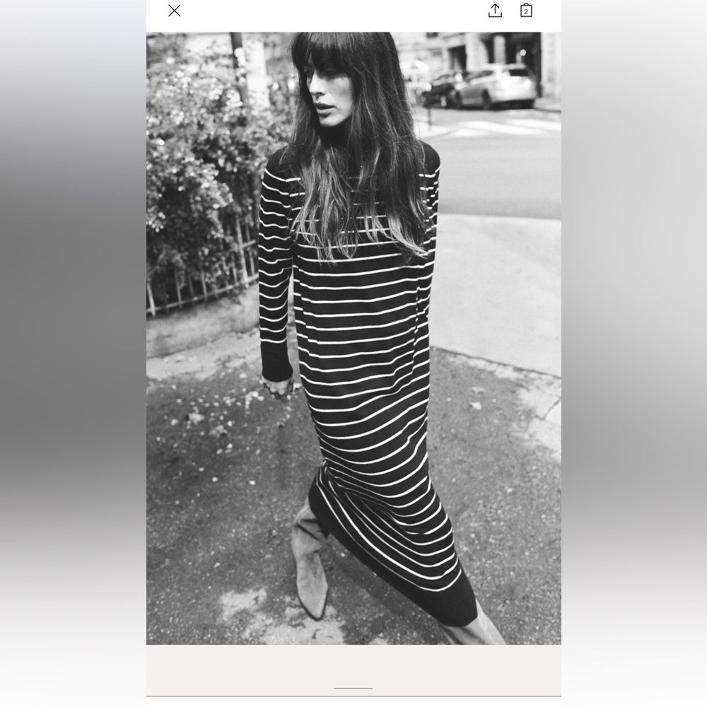 Zara stripped sweater dress M